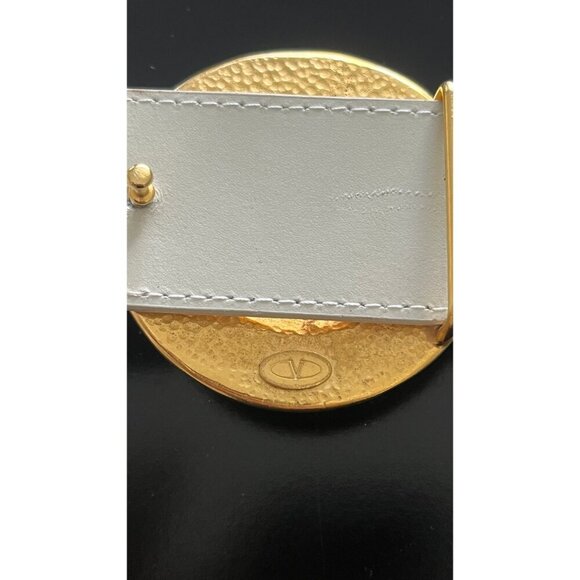 AUTH VALENTINO GARAVANI PRECIOUS STONE BLUE DALMATION JASPER GRIPOIX BELT - Picture 5 of 9